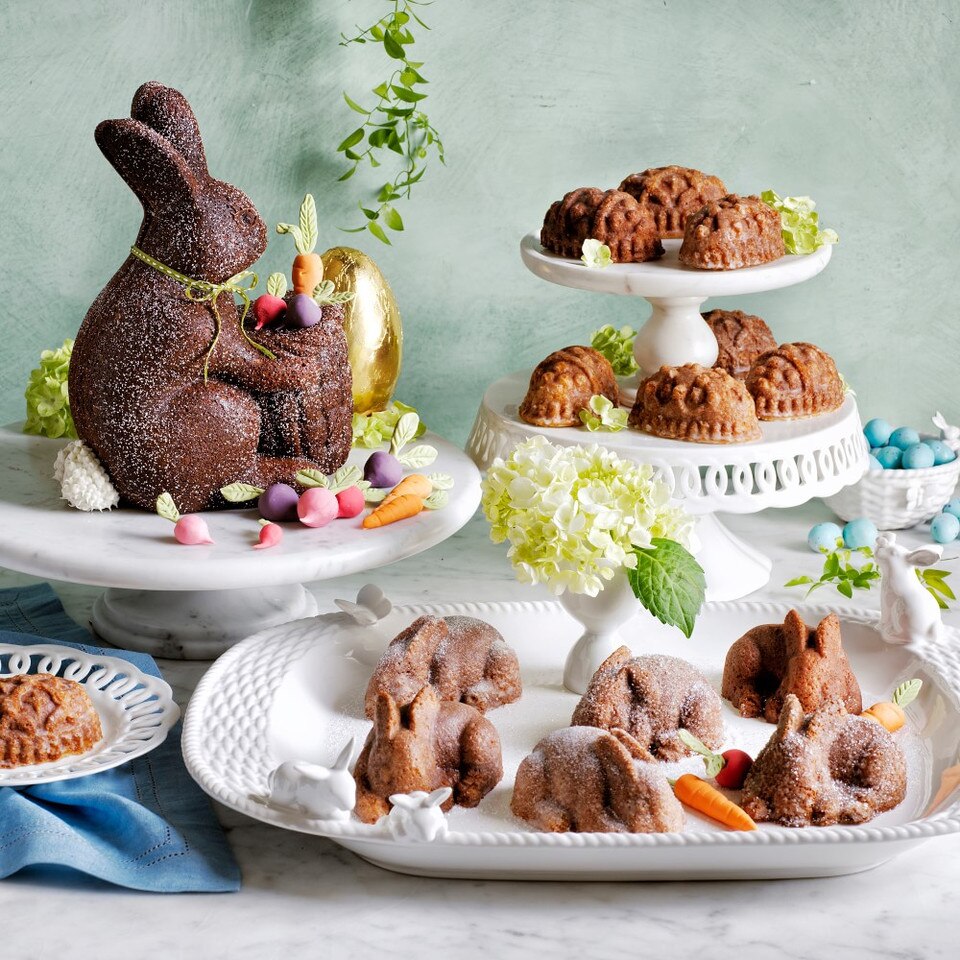bunny pan easter cake nordic ware